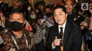 <p>Calon ketua umum PSSI, Erick Thohir tiba pada Kongres Luar Biasa (KLB) PSSI di Hotel Shangri-La, Jakarta Pusat, Kamis (16/2/2023). KLB PSSI untuk memilih pengurus baru periode 2023-2027 resmi dimulai dan dibuka oleh Menteri Pemuda dan Olahraga (Menpora), Zainudin Amali. (Liputan6.com/Herman Zakharia)</p>