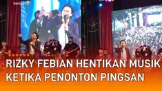 Aksi Rizky Febian hentikan musik ketika mengetahui ada penonton pingsan bikin salut.