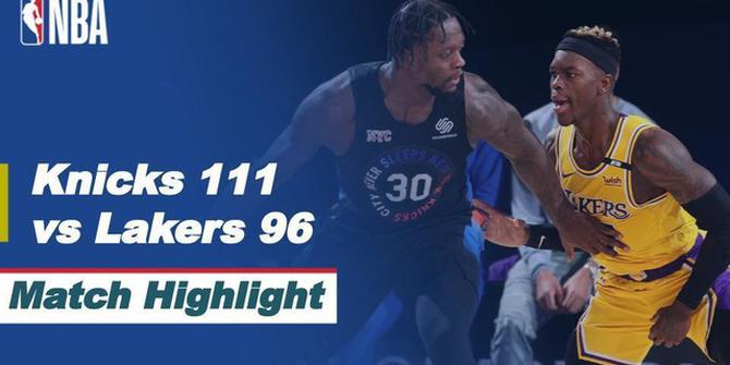 VIDEO: Highlights NBA, LA Lakers Kalah dari New York Knicks 96-111