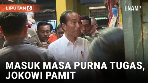 VIDEO: Jokowi Pamitan ke Warga di Pasar Soponyono