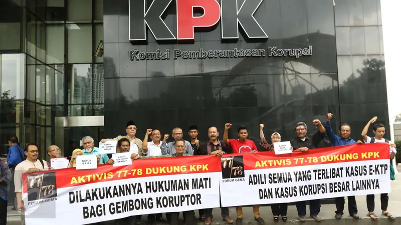 Gerakan Mahasiswa 77-78 Desak KPK Atasi Kasus Mangkrak