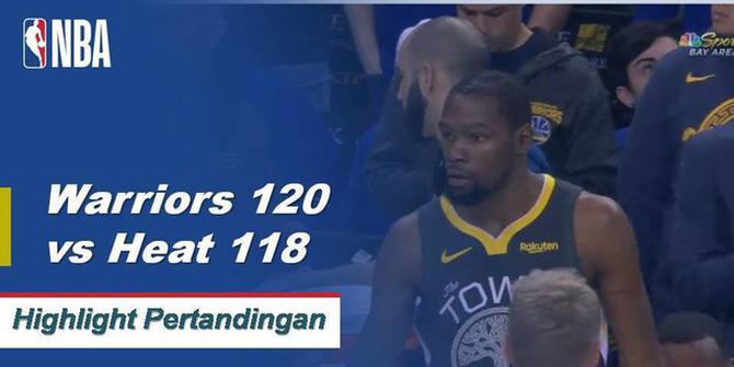 Cuplikan Pertandingan NBA : Warriors 120 vs Heat 118