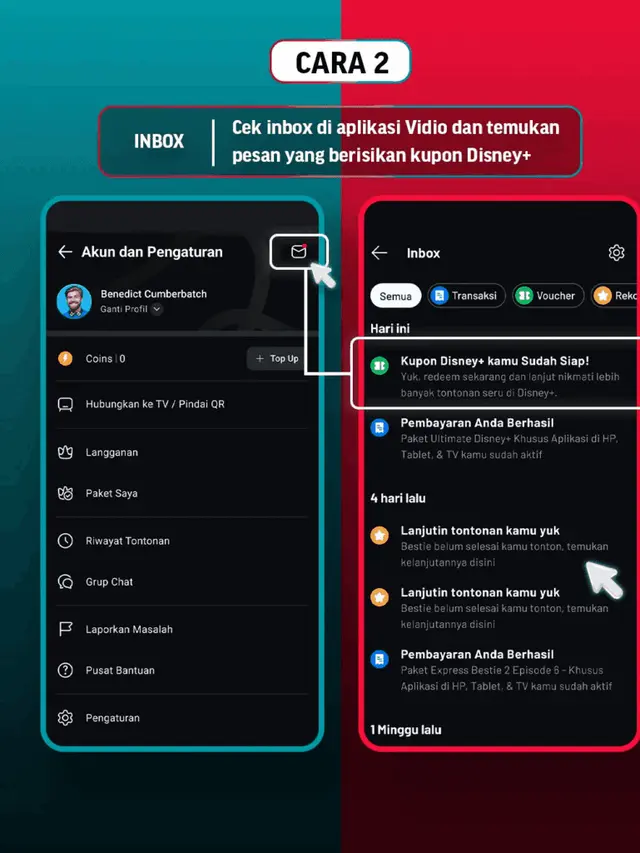 Cara Langganan Disney+ di Aplikasi Vidio