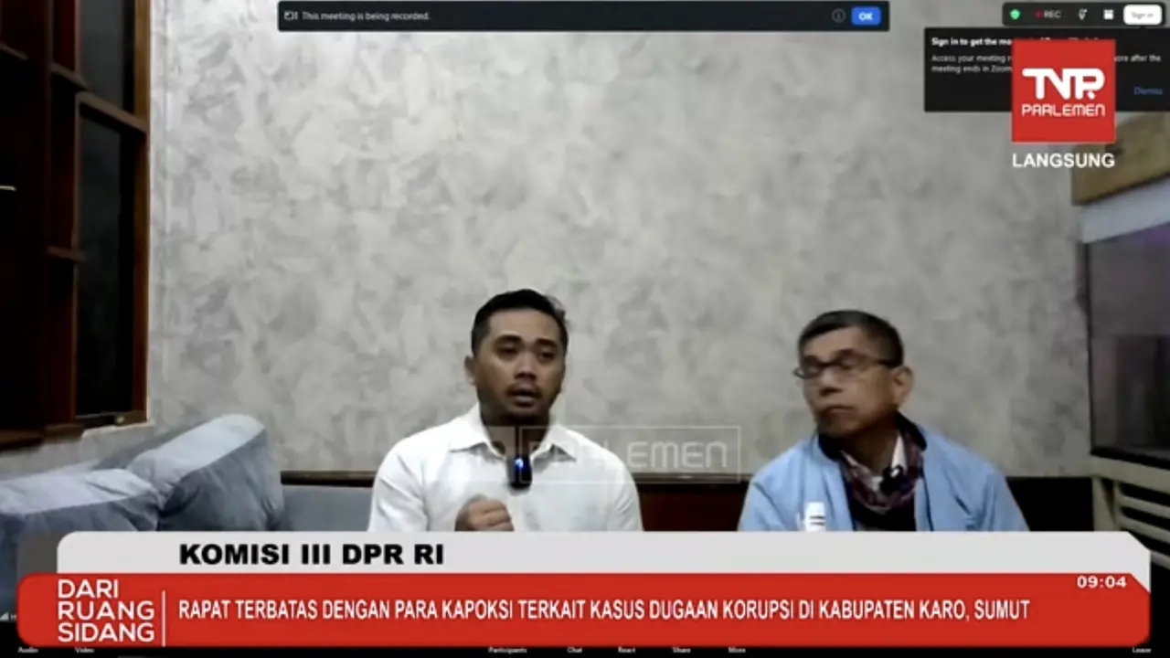 Amsal Sitepu Saat Rapat dengan Komisi III DPR RI