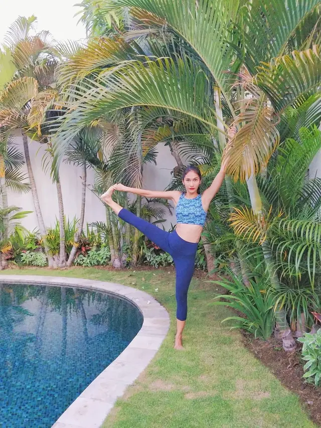 ilustrasi potret georgina andrea artis FTV yang menyukai yoga/instagram: @andreageorginaaa