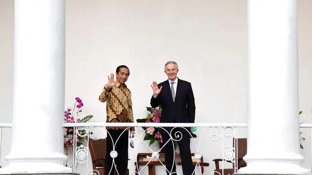Presiden Jokowi Terima Kunjungan Mantan PM Inggris Tony Blair