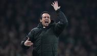 Pelatih kepala Aston Villa, Unai Emery, bereaksi selama pertandingan Liga Inggris antara Arsenal dan Aston Villa di London, Selasa, 30 Desember 2025. (Foto AP/Alastair Grant)