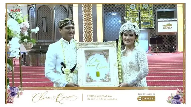 12 Momen Akad Nikah Masayu Clara dan Qausar Harta, Usung Adat Sunda