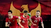 Timnas - Elkan Baggott, ASnawi Mangkualam, dan Marc Klok (Bola.com/Erisa Febri)