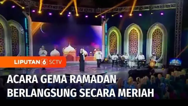 Puncak acara Gema Ramadan berlangsung meriah, selain diisi penampilan penyanyi religi Opick dan band GIGI juga turut hadir pebisnis fashion asal Malaysia Vivy Yusof yang berbagi kisahnya membangun usaha.