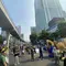 Suasana Hari Bebas Kendaraan Bermotor (HBKB) atau Car Free Day (CFD) di Jalan HR Rasuna Said, Jakarta Selatan. (Liputan6/Delvira Hutabarat)