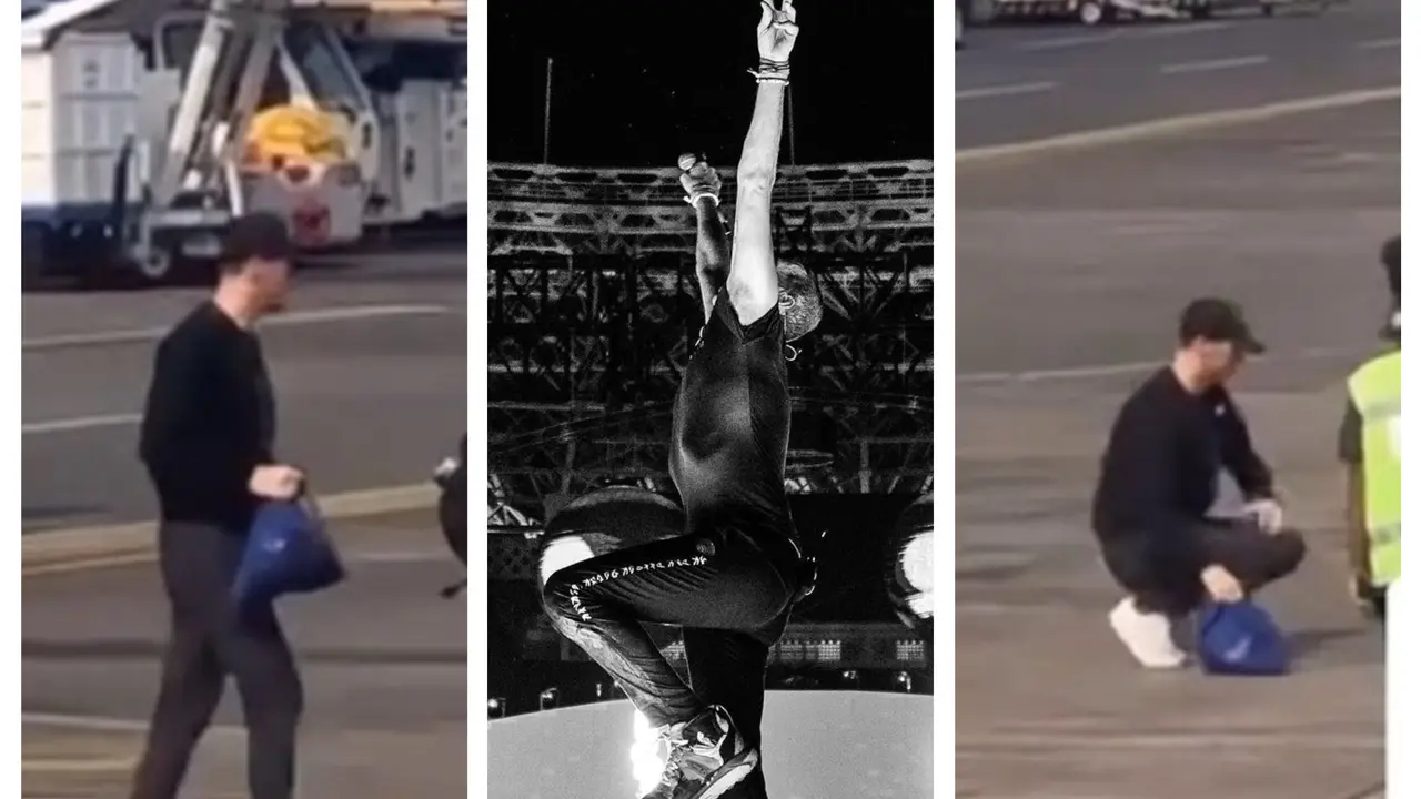 Momen Chris Martin Cium Tanah di Bandara, Tinggalkan Indonesia Usai Konser