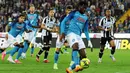 Gelar ketiga itu diperoleh di musim 2022/2023. Napoli memastikan diri jadi kampiun Liga Italia usai menahan imbang Udinese 1-1. (Andrea Bressanutti/LaPresse via AP)