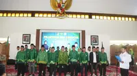 Pelantikan Kepengurusan Pimpinan Cabang Persatuan Guru Nahdlatul Ulama (Pergunu) Kabupaten Banyuwangi di Pendopo Sabha Swagata Blambangan, Minggu (15/1/2023).