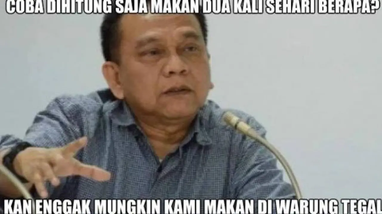 Meme Sindiran untuk Anggota DPRD DKI Jakarta yang Ogah ke Warteg