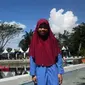 Siti Faradila Ali, Siswa Sekolah SDN 4 Paguyaman Penghafal Al Quran (Arfandi/Liputan6.com)