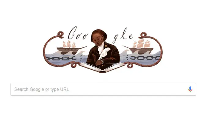Olaudah Equiano jadi Google Doodle hari ini. (Doc: Google)