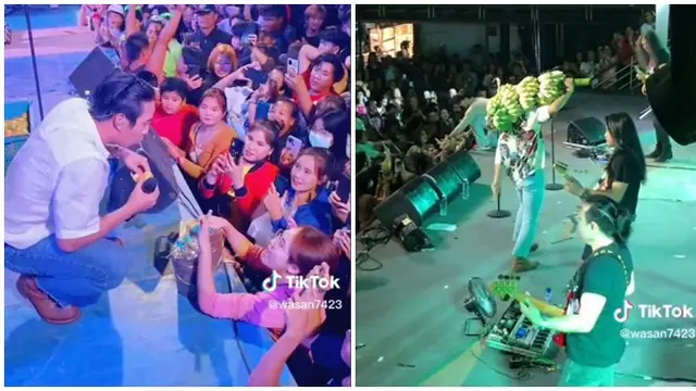 Video Penyanyi Thailand Terima Hasil Bumi hingga Pohon saat Manggung Ini Jadi Sorotan