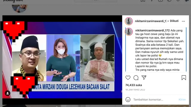 Unggahan Nikita Mirzani. (Foto: Instagram @nikitamirzanimawardi_172)