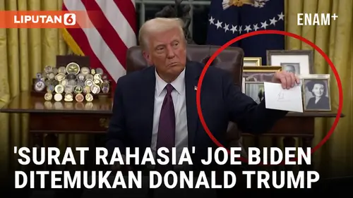 VIDEO: Donald Trump Temukan 'Surat Rahasia' dari Joe Biden