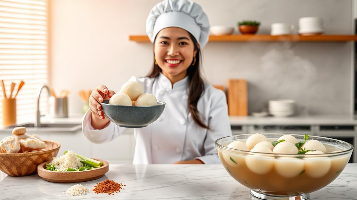 Cara Mencetak Bakso Lebih Cepat dan Bulat Sempurna Tanpa Sendok
