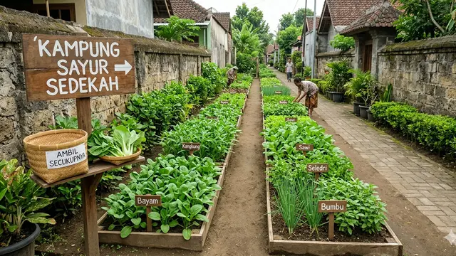 Ide Kebun Sayur untuk Sedekah Warga/Gemini