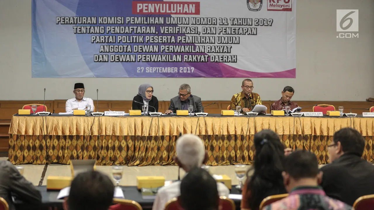 KPU Bahas Pendaftaran dan Verifikasi di Penyuluhan Peraturan Pemilu