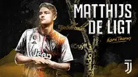 Matthijs de Ligt menerima Kopa Trophy dalam rangkaian penghargaan Ballon d'Or 2019. (Bola.com/Dok. Juventus)