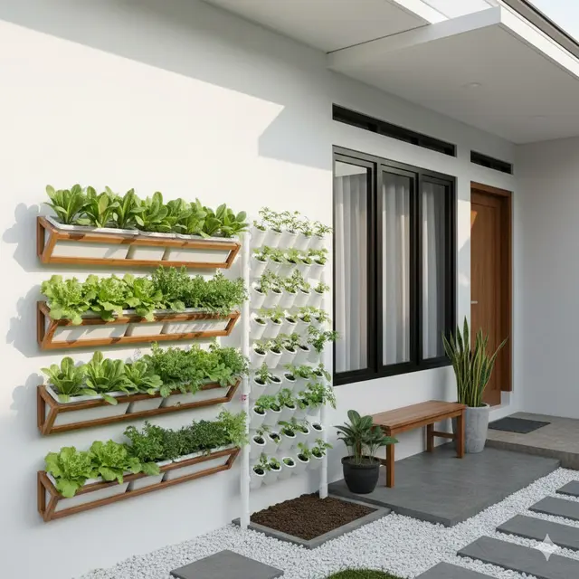 Taman Sayur Vertikultur (Gemini AI)