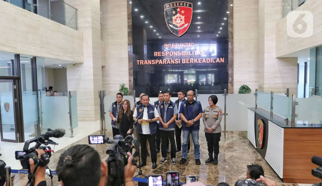 Penetapan tersangka ini berdasrkan hasil gelar perkara dari tindak pidana dugaan pengaturan skrs yang dilaporkan kepada Satgas Anti Mafia Bola pada Juli 2023. (Liputan6.com/Angga Yuniar)