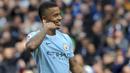 Gabriel Jesus mencetak dua gol untuke kemenangan Manchester City atas Liverpool pada lanjutan Premier League di Etihad Stadium, Manchester, (9/9/2017). City menang 5-0. (AP/Rui Vieira)