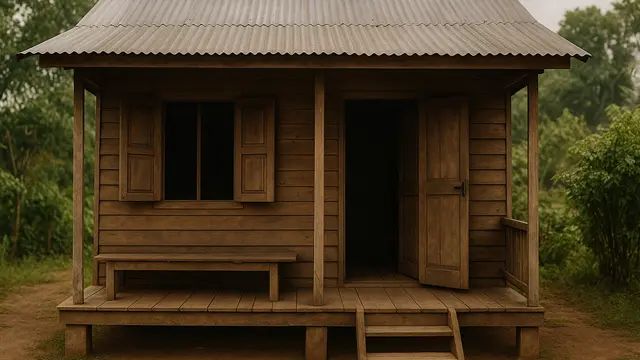 Rumah Kecil Sederhana di Kampung (Foto: ChatGPT)