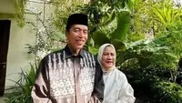 Presiden Joko Widodo (Jokowi) dan Ibu Negara Iriana di momen Lebaran Idul Fitri 2023. (Tangkapan Layar Instagram/jokowi)