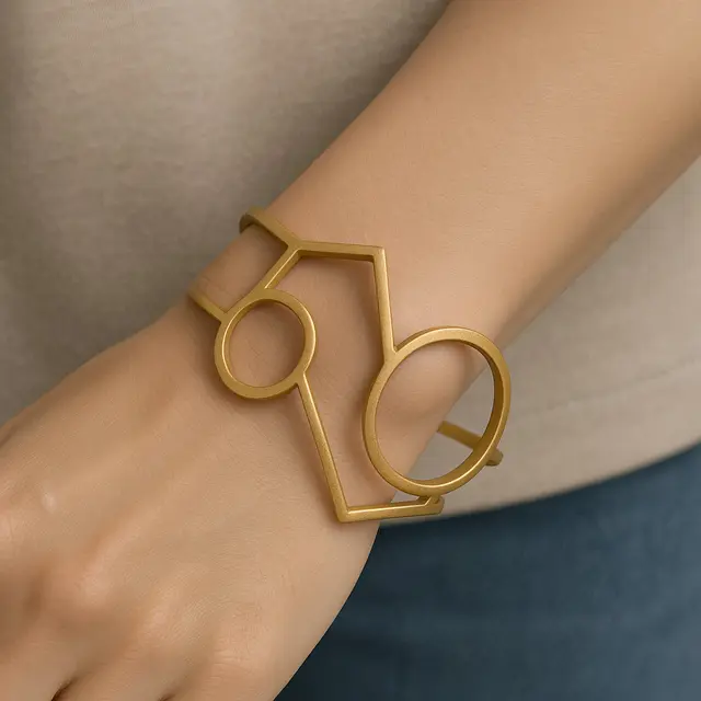 Model Gelang Geometris dengan Desain Kontemporer