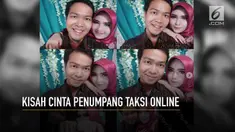 Seorang penumpang taksi online membagikan kisah cintanya yang unik di media sosial.