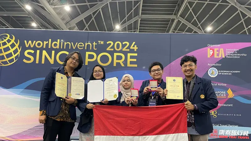 Tim mahasiswa Universitas Padjadjaran berhasil meraih prestasi pada ajang World Invent Singapore 2024 di Singapura pada 9–11 Juli 2024. (Liputan6.com/ ist)