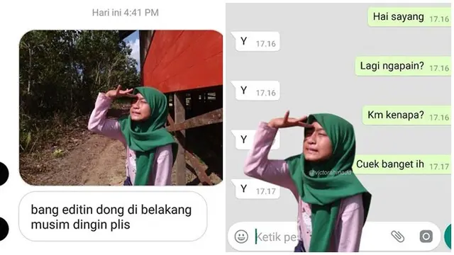 7 Potret Permintaan Nyeleneh Netizen saat Minta Diedit Fotonya Ini Bikin Senyum Sendiri