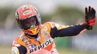 Marquez Kesal Diteriaki Fans Rossi Saat Naik Podium