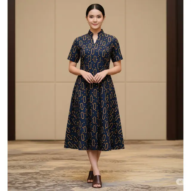 Etnik Modern dengan Kerah Shanghai