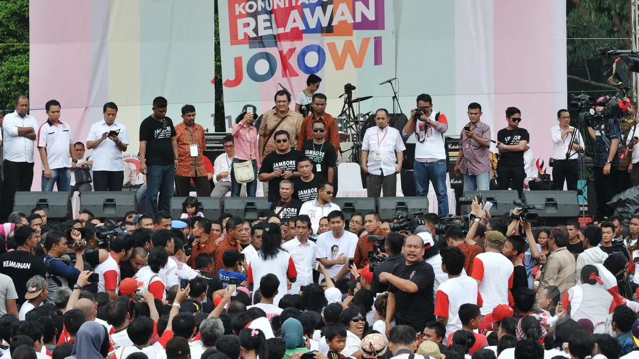 Jokowi dan Relawannya Berkumpul di Jambore Cibubur
