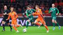 Hasil ini membawa Belanda menutup Grup G sebagai pemuncak klasemen dengan total 20 poin dan memastikan satu tempat di Piala Dunia 2026. (AP Photo/Peter Dejong)