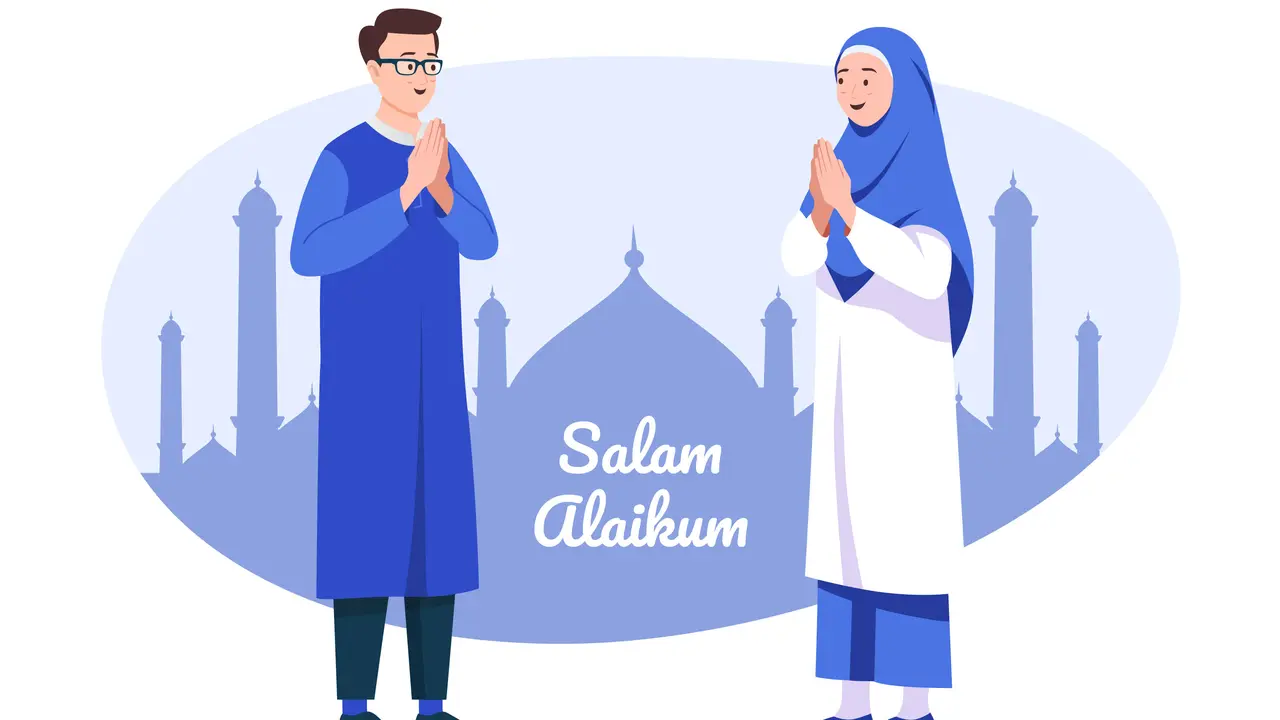 Ilustrasi Islami, muslim, salam