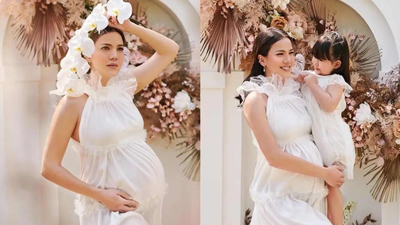 Jelang Melahirkan, Ini 7 Potret Maternity Shoot Alice Norin Bernuansa Bunga