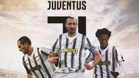 Juventus - Leonardo Bonucci, Giorgio Chiellini, Juan Cuadrado (Bola.com/Adreanus Titus)