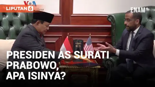 VIDEO: Presiden AS Joe Biden Kirim Surat untuk Prabowo, Apa Isinya?