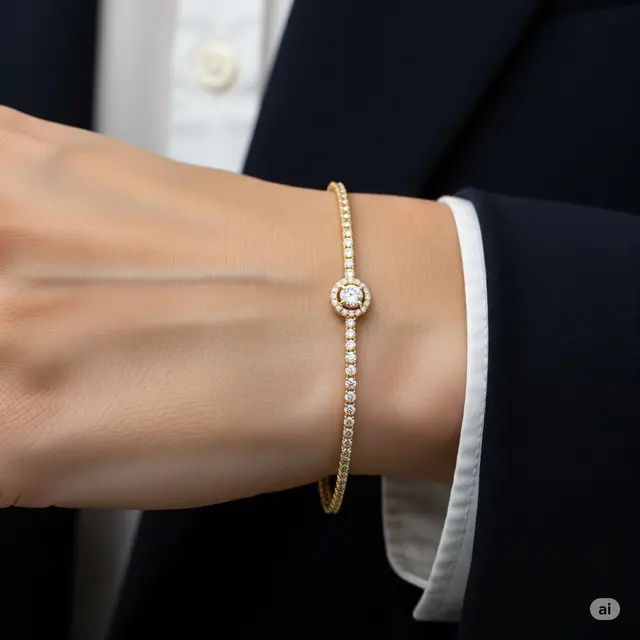 Diamond Bracelet Illusion Round