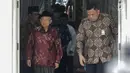 Wakil Presiden terpilih Maruf Amin bersiap memberikan keterangan usai melakukan pertemuan dengan para tokoh agama dan pendeta dari Papua di Jakarta, Kamis (5/9/2019). Pertemuan dalam rangka membahas terkait kondisi di Papua dan Papua Barat beberapa hari terakhir. (Liputan6.com/Faizal Fanani)