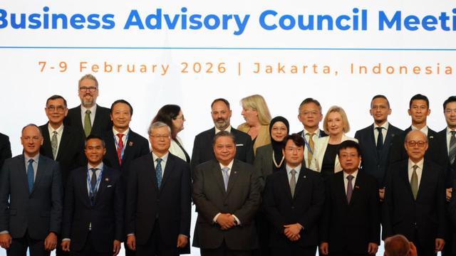 Menko Bidang Perekonomian Airlangga Hartarto dalam Opening Ceremony APEC ABAC Meeting I 2026, di Jakarta. (Foto: Istimewa)