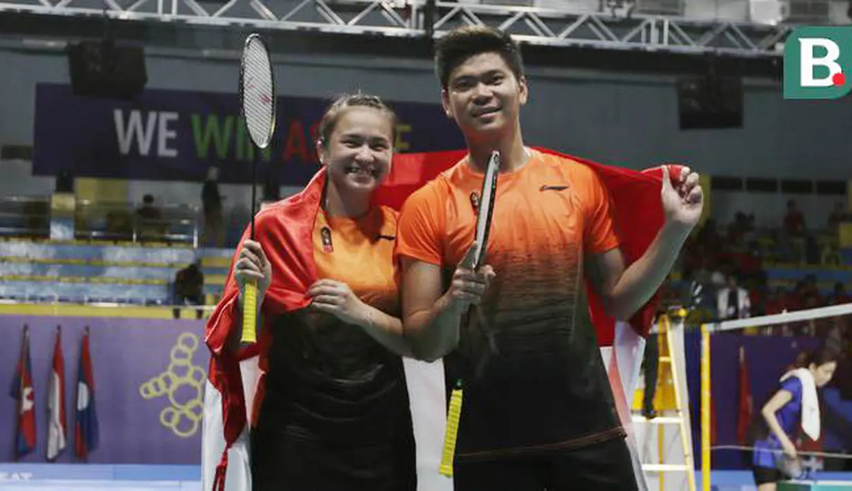 4. Praveen Jordan/Melati Daeva Oktavianti - Pasangan ini adalah satu-satunya wakil Indonesia yang berhasil mempersembahkan gelar juara All England pada tahun 2020. Praveen/Melati menang atas wakil Thailand dengan skor 21-15, 17-21, 21-8. (Bola.com/M Iqbal Ichsan)