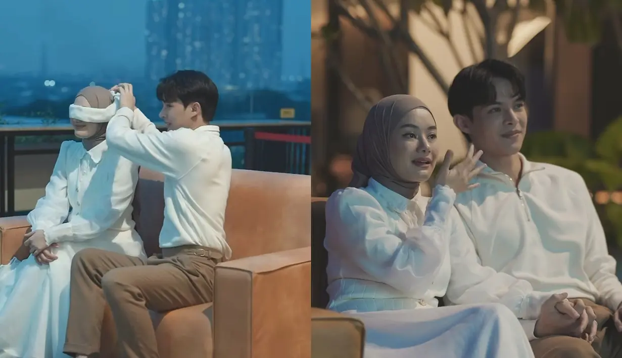 Pada momen tersebut, Rey menghadirkan video kenangan perjalanan hidup Dinda, mulai dari masa kecil hingga pernikahan mereka. Video itu menjadi salah satu kejutan istimewa yang menguras emosi Dinda, mengingat kembali perjalanan hidupnya yang penuh makna. Suasana penuh cinta ini makin terasa hangat di antara mereka. (Liputan6.com/IG/@dindahw)